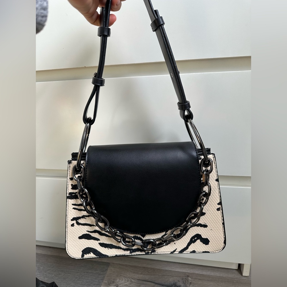 New Nine West Shoulder Bag with Zebra Print